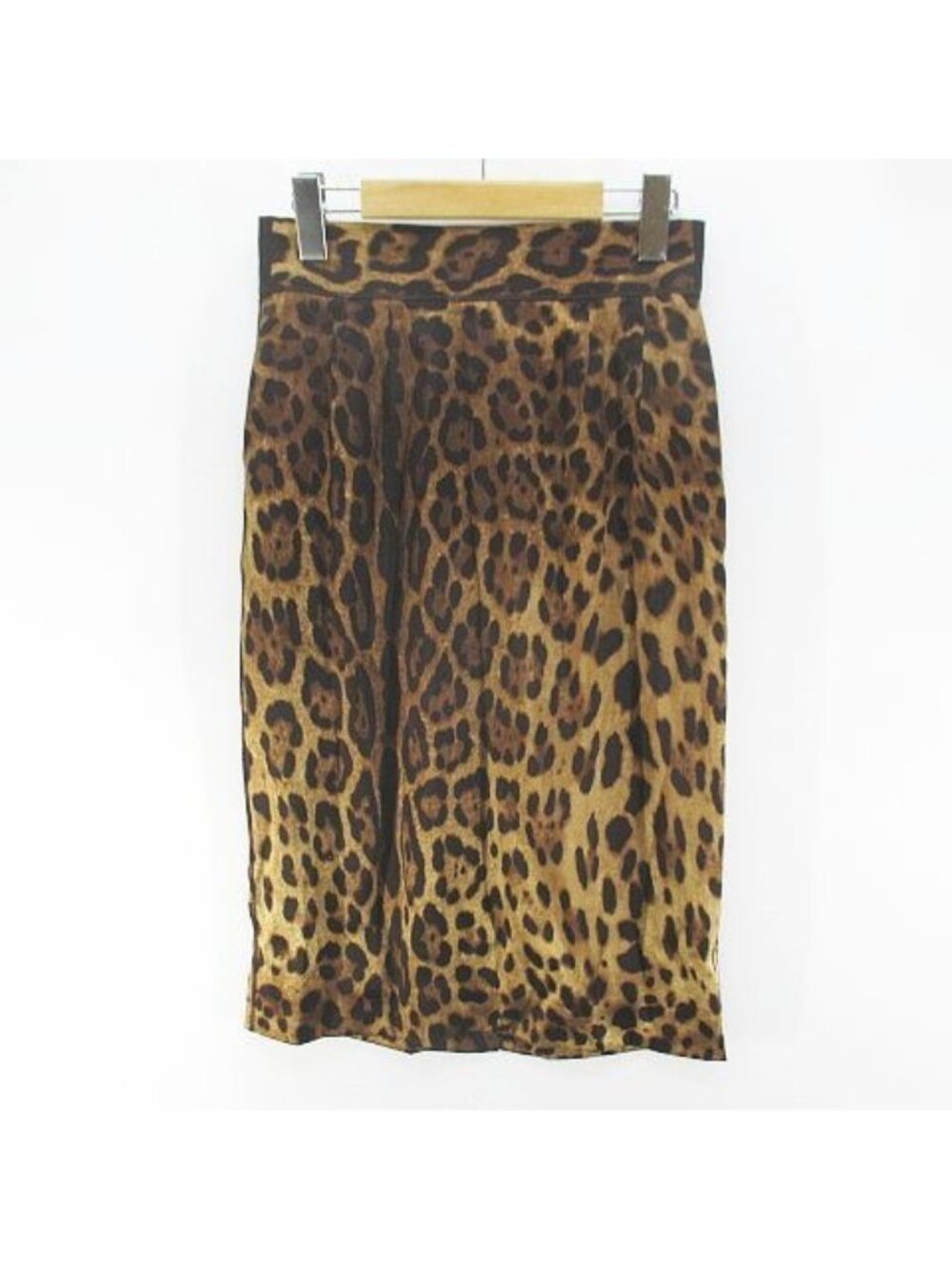Dolce & Gabbana Leopard Print Animal Knee-Length Pencil Skirt
